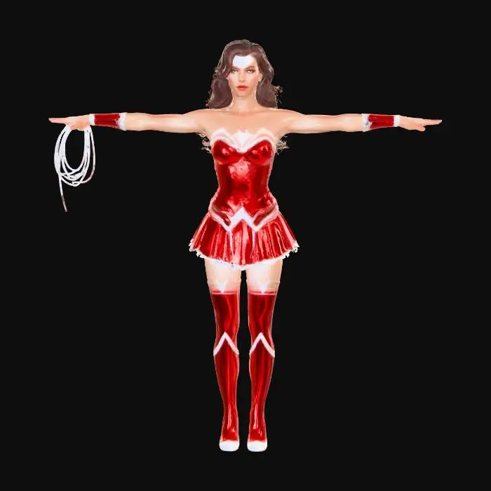 3D model for Radiant Warrior T-Pose