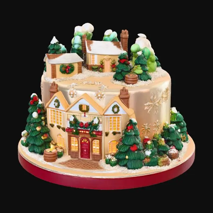 3D model for Winter Wonderland Cake