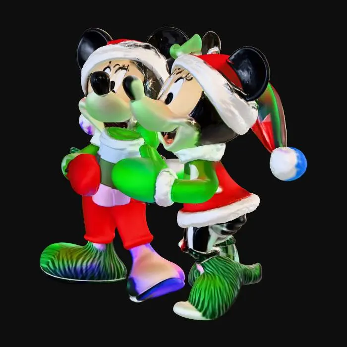 3D model for Holiday Mice Duo