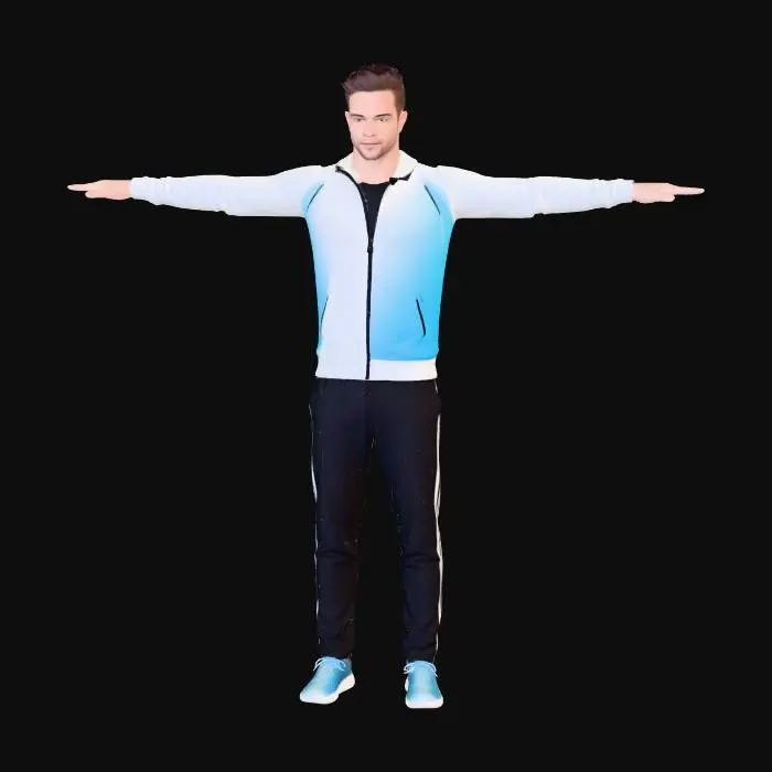 3D model for Gradient Glide Zip-Up Jacket