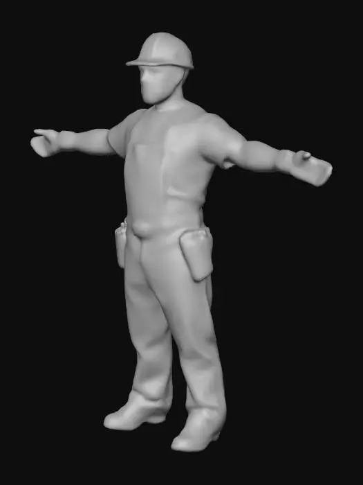 3D model for Construction Worker Ready