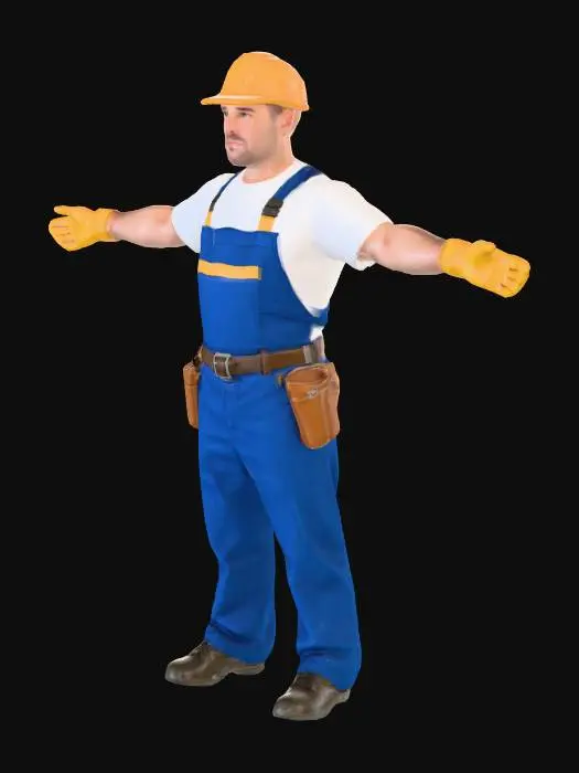3D model for Construction Worker Ready