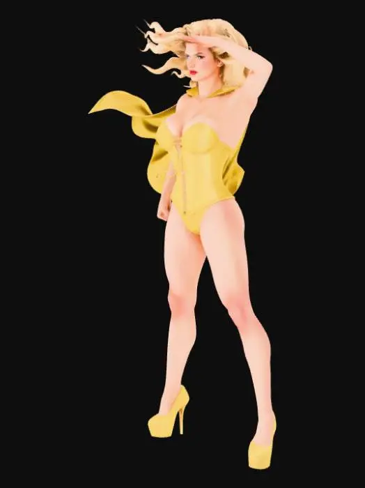 3D model for Golden heroine storm