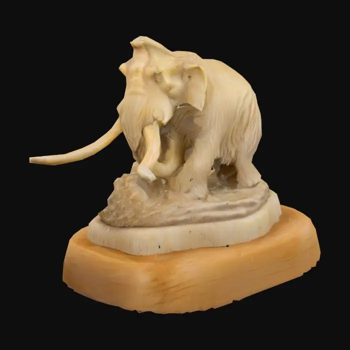 3D model for Ivory Mammoth Sculpture