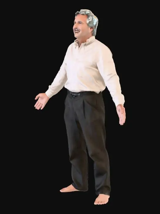 3D model for Open Arms on a Tropical Beach