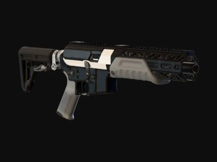 3D model for Hybrid-X Prototype Rifle