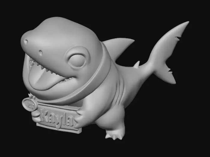 3D model for Sharkie Tag