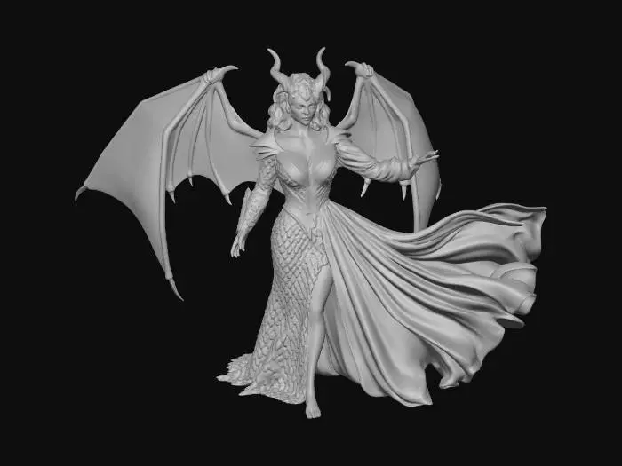 3D model for Rainbow Dragon Queen