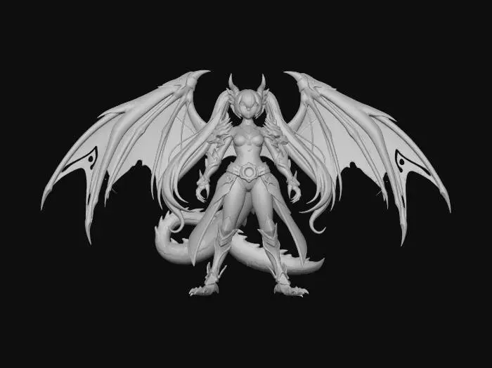 3D model for Starbound Dragon Knight