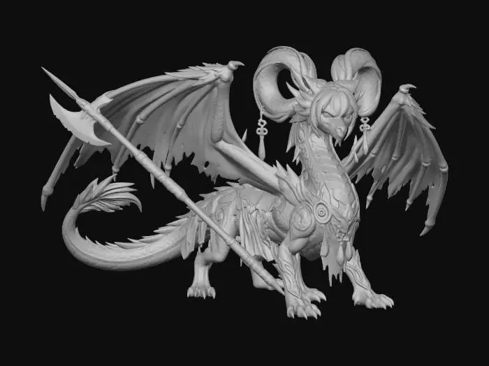 3D model for Armorbound Verdant Dragon