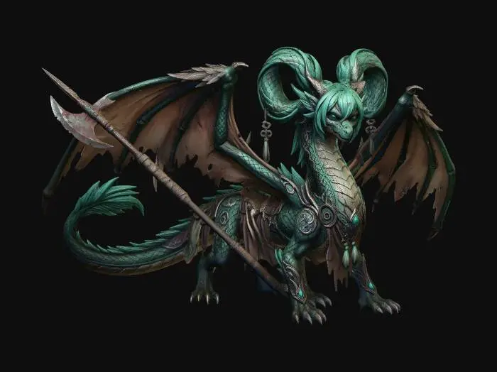 3D model for Armorbound Verdant Dragon