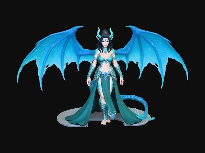 3D model for Azurewing Dragon Empress