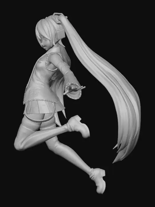 3D model for miku hatsune