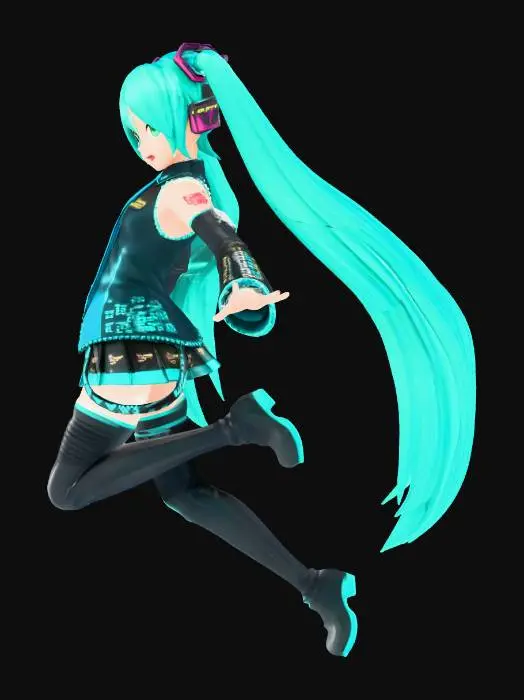 3D model for miku hatsune