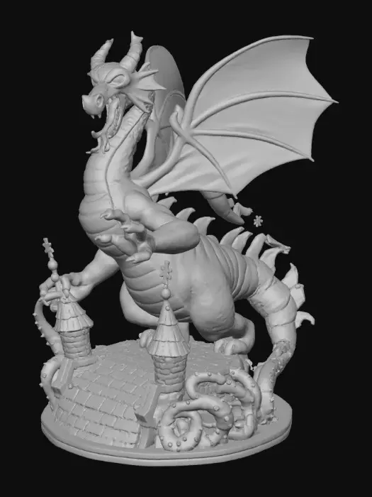 3D model for Malificent in Dragon Form