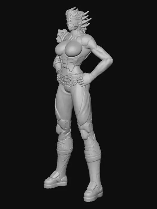 3D model for Warrior of Neon Realms