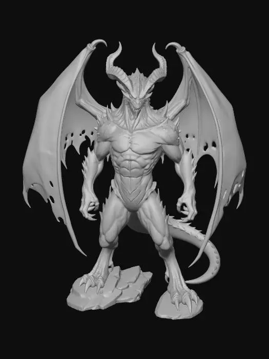 3D model for August - Demon Dragon