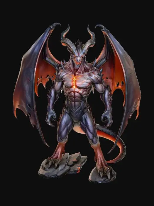 3D model for August - Demon Dragon
