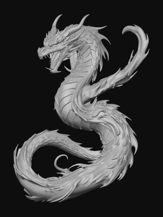 3D model for June - Elemental Dragon