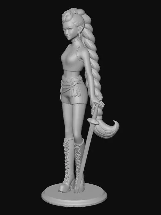 3D model for Warrior Princess Doll