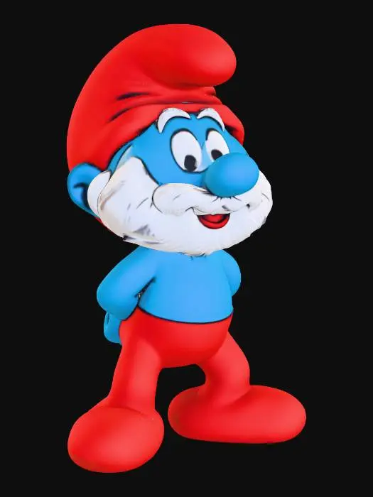 3D model for Papa Smurf