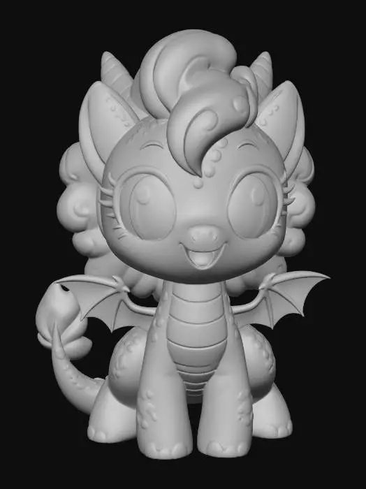 3D model for Bubblegum Dragon