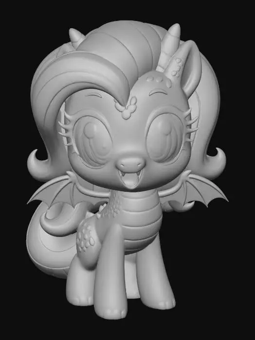 3D model for Cotton Candy Dragon