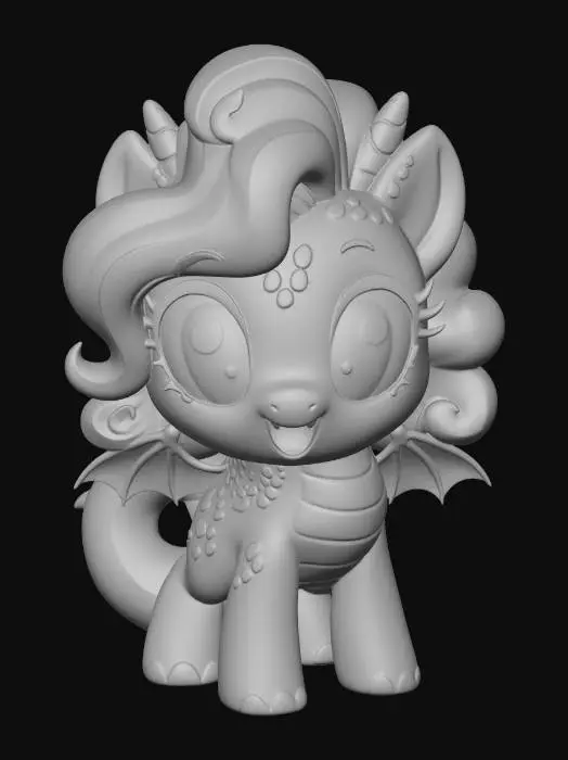3D model for Lilac Dragonfluff