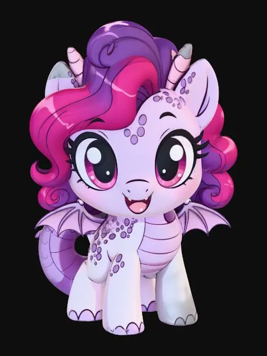 3D model for Lilac Dragonfluff