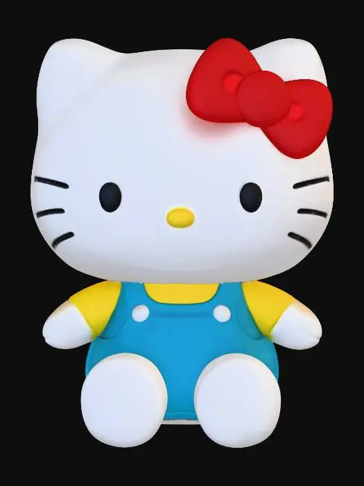 3D model for Hello Kitty Plush Toy