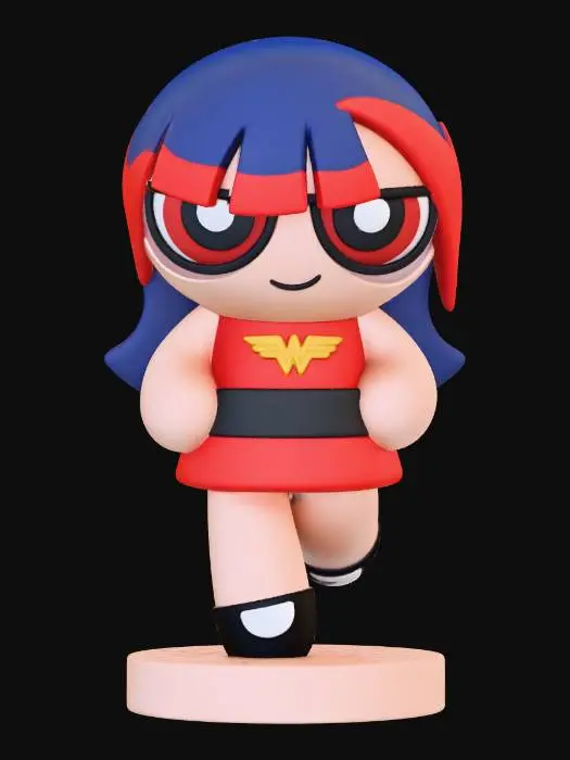 3D model for Chibi Wonder Woman