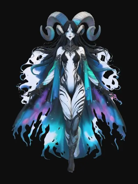 3D model for Ram-Horned Enchantress of the Water Garden