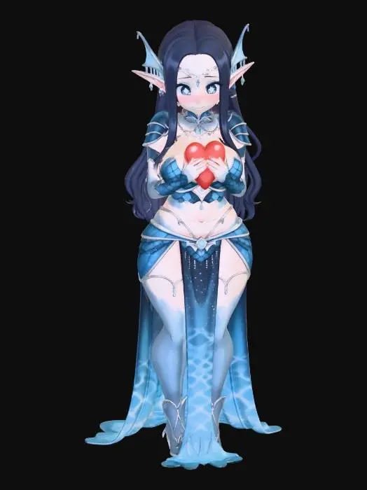 3D model for AguaMyst Valentine's Sea Elf