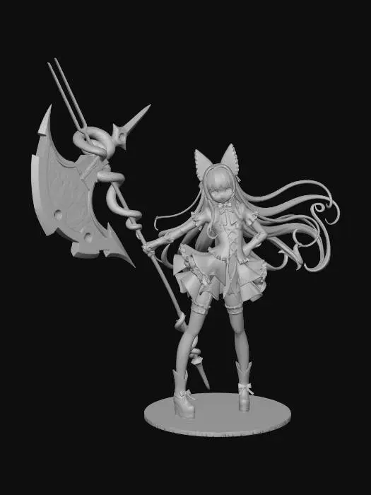 3D model for Gothic Warrior Figurine