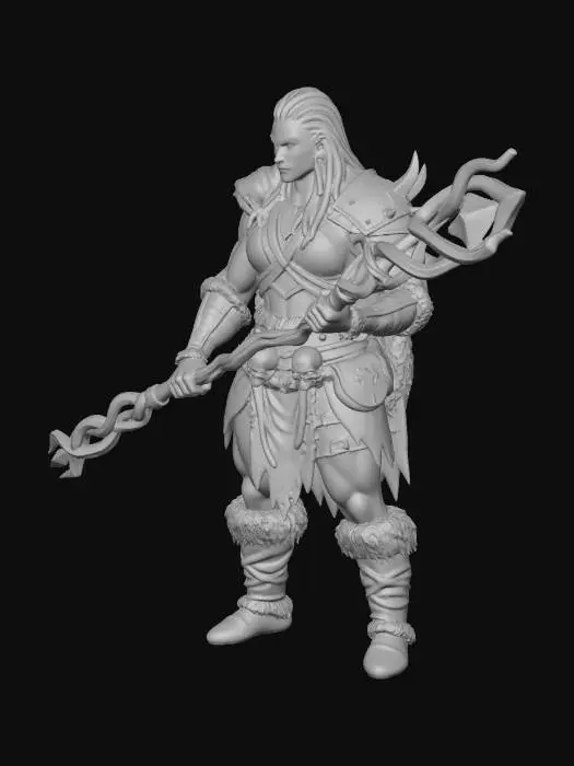 3D model for Emberbound Warden