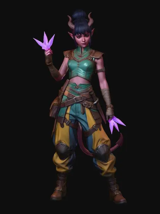 3D model for Violet Crystal Warden