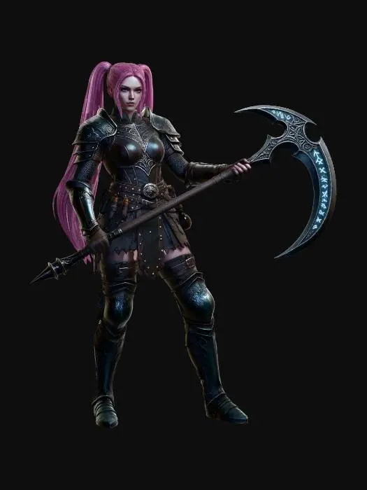 3D model for Runebound Crescent Warrior