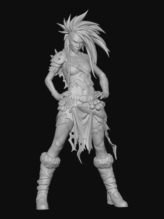 3D model for Neon Punk Orc Warrior