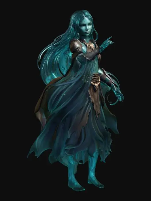 3D model for Tidebound Warrior