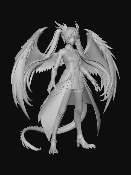 3D model for Verdant Dragon Knight