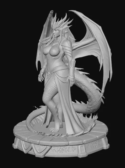 3D model for Icebound Dragon Queen
