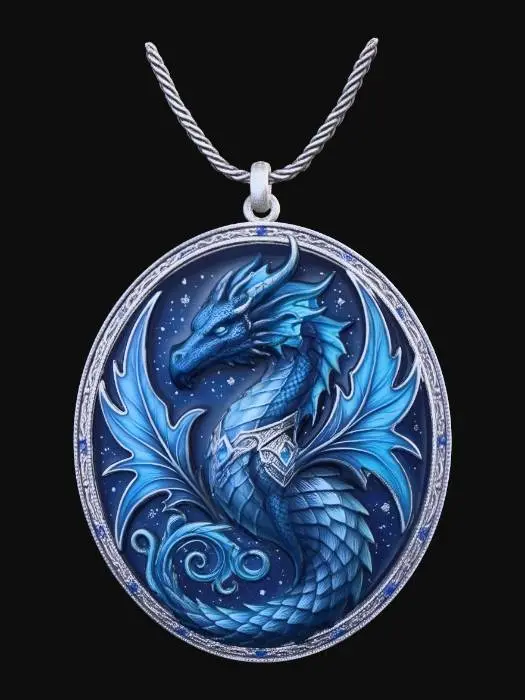 3D model for Nocturne Dragon Pendant