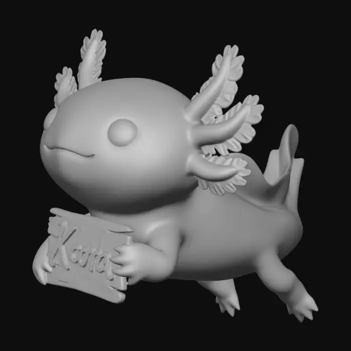 3D model for Axolotl Bliss