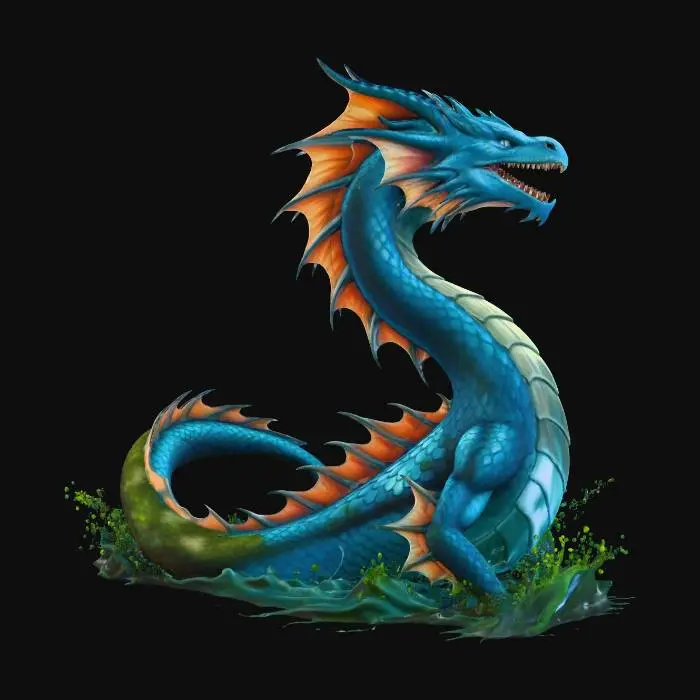 3D model for February - Water Dragon