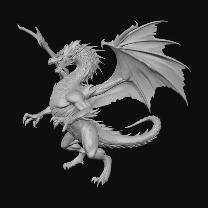 3D model for April - Lightning Dragon