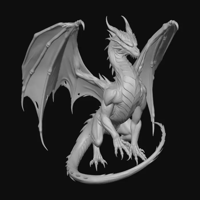3D model for October - Blood Dragon