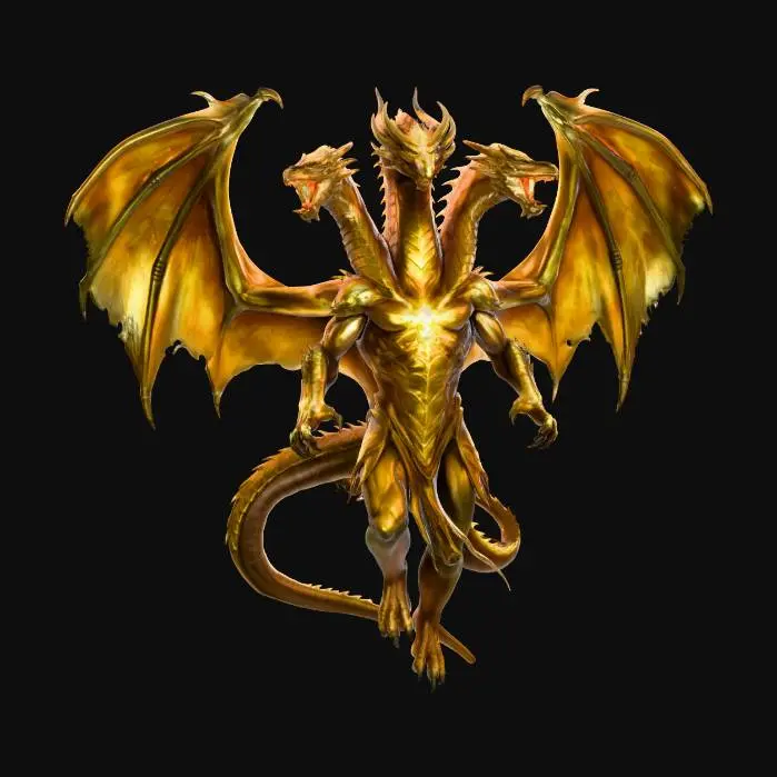 3D model for December - Dragon God