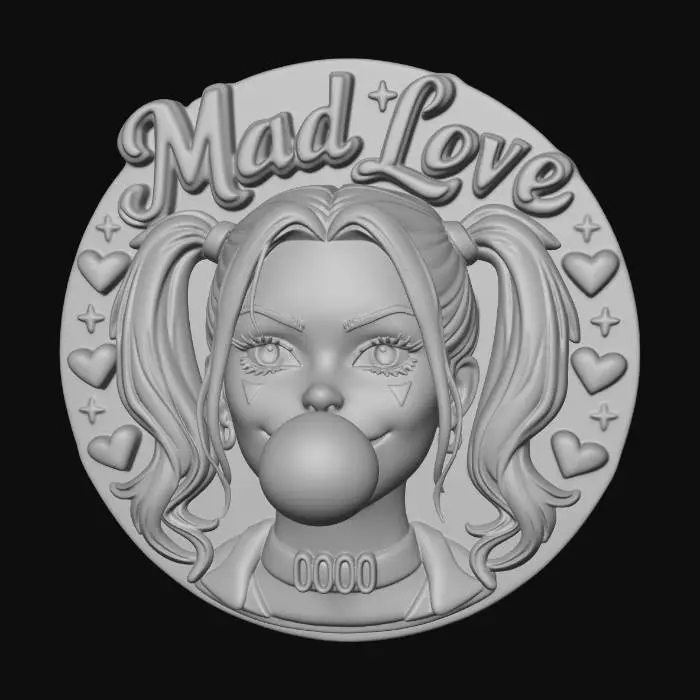 3D model for Mad Love Portrait