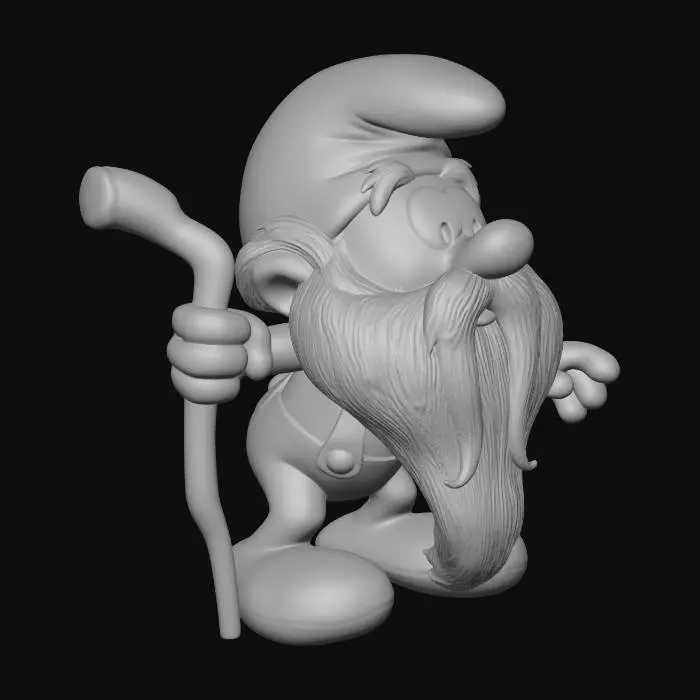 3D model for Grandpa Smurf
