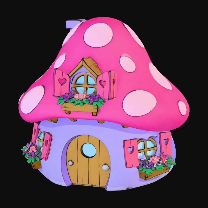 3D model for Mushroom Cottage